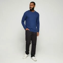 JC Lanyon Avery Cotton Cashmere Textured Knit Cobalt 9 JC Lanyon Avery Cotton Cashmere Textured Knit Cobalt -Women's Clothing store online BP641304002 cobalt 3