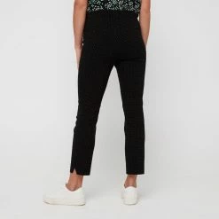 Khoko Smart Jacquard Pant 10 Khoko Smart Jacquard Pant -Women's Clothing store online BP641331002 blk diam 2