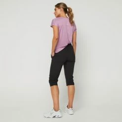 Diadora Stretch Woven Three Quarter Pants Black 10 Diadora Stretch Woven Three Quarter Pants Black -Women's Clothing store online BP641587003 black 2