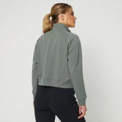 Diadora Oversized Zip Jacket Sage 10 Diadora Oversized Zip Jacket Sage -Women's Clothing store online BP641588001 sage 2