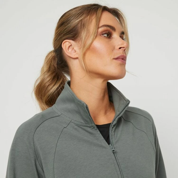 Diadora Oversized Zip Jacket Sage 4 Diadora Oversized Zip Jacket Sage - Image 2