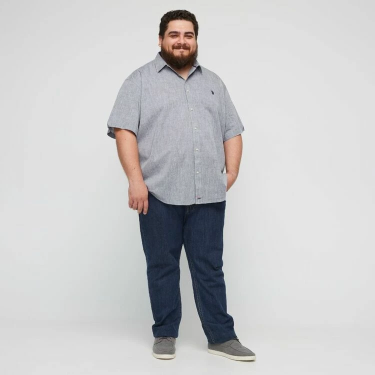 U.S. POLO ASSN. Big Embroidered Logo Short Sleeve Shirt Black 5 U.S. POLO ASSN. Big Embroidered Logo Short Sleeve Shirt Black - Image 3