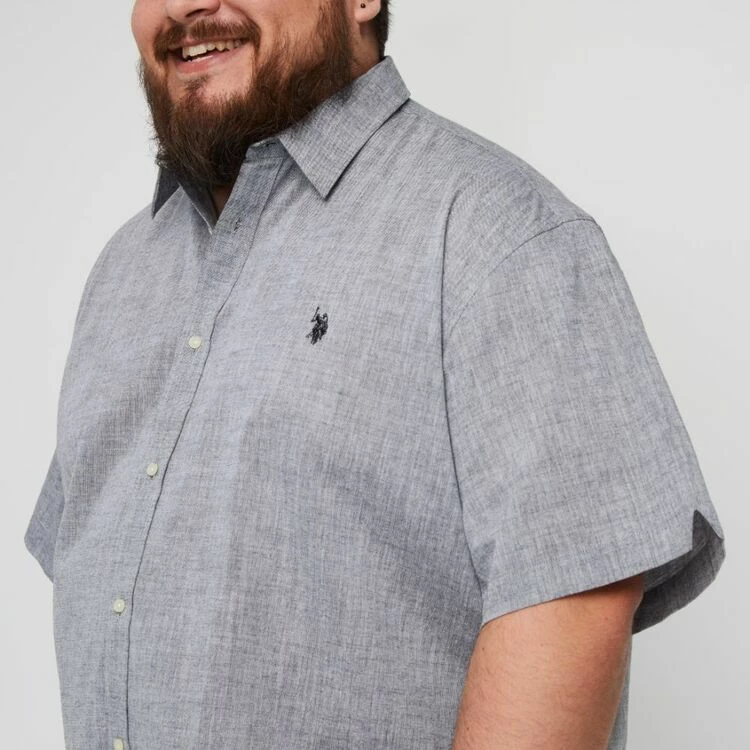 U.S. POLO ASSN. Big Embroidered Logo Short Sleeve Shirt Black 4 U.S. POLO ASSN. Big Embroidered Logo Short Sleeve Shirt Black - Image 2