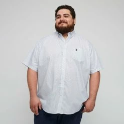 U.S. Polo Assn. Big Printed Dot Short Sleeve Shirt White & Blue 11 U.S. Polo Assn. Big Printed Dot Short Sleeve Shirt White & Blue -Women's Clothing store online BP641591004 wht blue