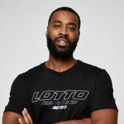 Lotto Men's Dinamico Tee Black -Women's Clothing store online BP641733005 black 7