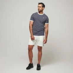 FILA Wyatt Ringer Heritage Jersey Tee New Navy