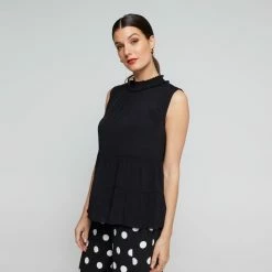 Leona Edmiston Ruby Women's Tiered Soft Top Black