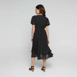 Leona Edmiston Ruby Women's Wrap Front Spot Dress Spot Print 10 Leona Edmiston Ruby Women's Wrap Front Spot Dress Spot Print -Women's Clothing store online BP641971003 spot prn 3