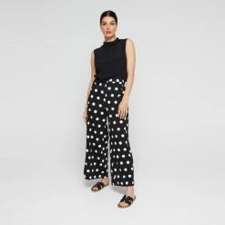 Leona Edmiston Ruby Women's Spot Print Wide Leg Pant Spot Print 9 Leona Edmiston Ruby Women's Spot Print Wide Leg Pant Spot Print -Women's Clothing store online BP641972003 spot prn