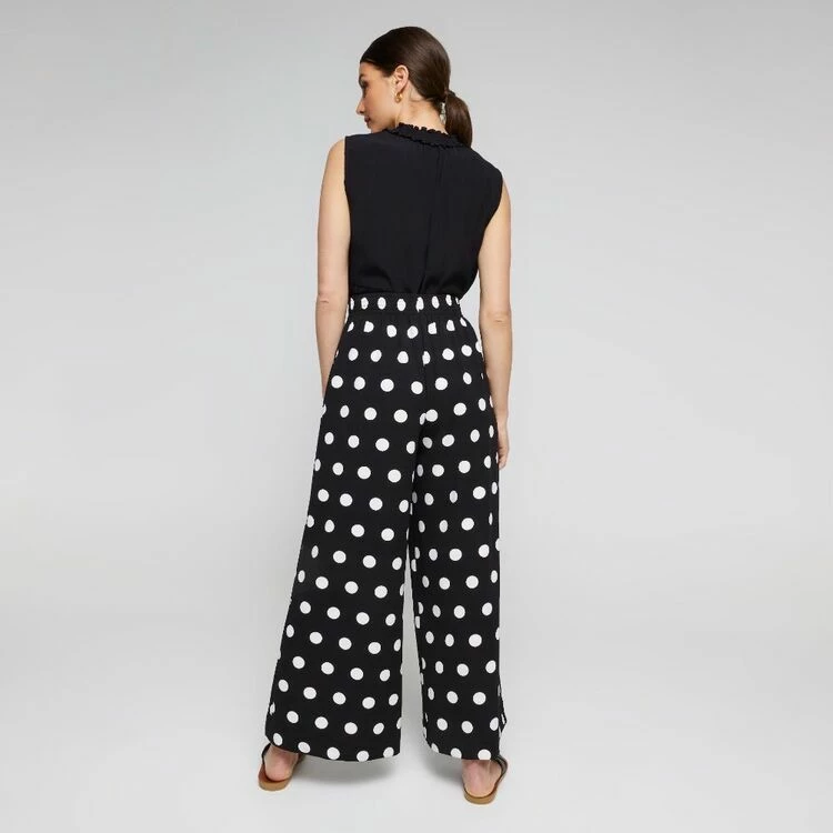 Leona Edmiston Ruby Women's Spot Print Wide Leg Pant Spot Print 5 Leona Edmiston Ruby Women's Spot Print Wide Leg Pant Spot Print - Image 3