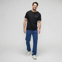 Lee Cooper Front/Back Stencil Print Tee Black -Women's Clothing store online BP642108005 black