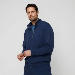 JB Jayson Brunsdon Men's 1/4 Zip Sweatshirt Navy 11 JB Jayson Brunsdon Men's 1/4 Zip Sweatshirt Navy -Women's Clothing store online BP642281002 navy