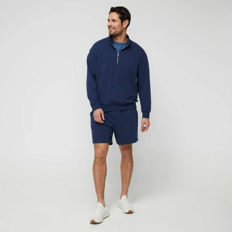 JB Jayson Brunsdon Men's 1/4 Zip Sweatshirt Navy 3 JB Jayson Brunsdon Men's 1/4 Zip Sweatshirt Navy