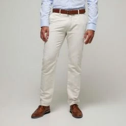 Brooksfield Linen Blend Trousers Oatmeal