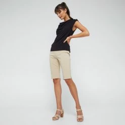 Jane Lamerton Women's Cowl Neck Basque Top - Black Black -Women's Clothing store online BP643179001 black 3