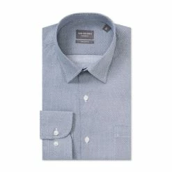 Van Heusen Classic Long Sleeve Shirt Circle Print Blue Blue 8 Van Heusen Classic Long Sleeve Shirt Circle Print Blue Blue -Women's Clothing store online BP643194007 blue 2