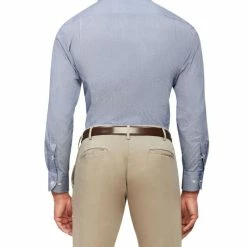 Van Heusen Classic Long Sleeve Shirt Circle Print Blue Blue 7 Van Heusen Classic Long Sleeve Shirt Circle Print Blue Blue -Women's Clothing store online BP643194007 blue 3