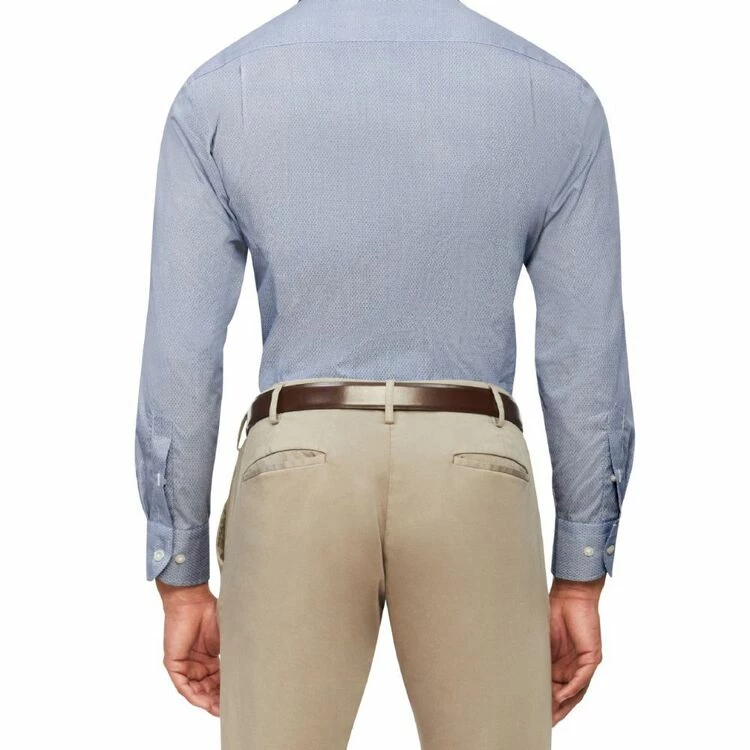 Van Heusen Classic Long Sleeve Shirt Circle Print Blue Blue 4 Van Heusen Classic Long Sleeve Shirt Circle Print Blue Blue - Image 2