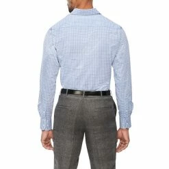 Van Heusen Tailored Check Long Sleeve Shirt Blue Blue -Women's Clothing store online BP643208008 blue 3