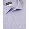 Van Heusen Tailored 3 Colour Dobby Check Long Sleeve Shirt Blue Blue