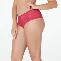 Pleasure State My Fit Lace Brazilian Brief Raspberry -Women's Clothing store online BP643235005 raspberry 2