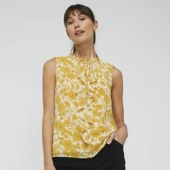 Jane Lamerton Women's Ruffle Front Top Floral Print 11 Jane Lamerton Women's Ruffle Front Top Floral Print -Women's Clothing store online BP643321002 floral print