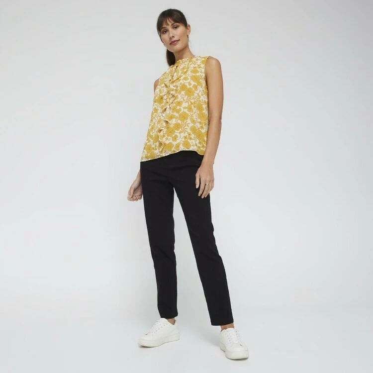 Jane Lamerton Women's Ruffle Front Top Floral Print 5 Jane Lamerton Women's Ruffle Front Top Floral Print - Image 3