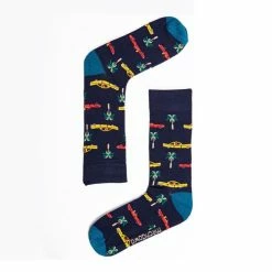 Mitch Dowd Men's Bamboo Beach 3 Pack Socks Multicoloured & Blue 8 - 13 -Women's Clothing store online BP643342001 multi blu 2