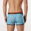 Mitch Dowd Fun Flamingos Bamboo Fitted Trunk Turquoise
