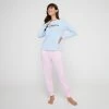 Sash & Rose Long Sleeve Slogan Sleep Tee Blue