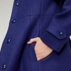 Leona Edmiston Ruby Fit And Flare Coat Purple