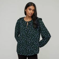 Khoko Collection Ruffle Top Ditzy Floral -Women's Clothing store online BP644725001 ditzy flor