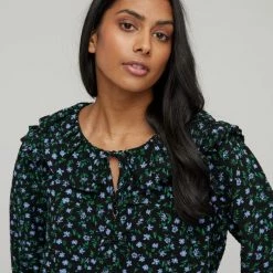 Khoko Collection Ruffle Top Ditzy Floral -Women's Clothing store online BP644725001 ditzy flor 7