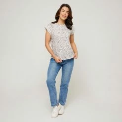 Khoko Collection Extended Sleeve Tee Animal -Women's Clothing store online BP644727015 animal 3