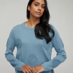 Khoko Collection Women's Dot Jumper Blue Heaven -Women's Clothing store online BP644742015 blue heaven 7