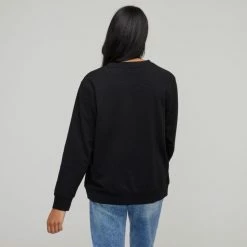 Khoko Collection Women's Star Sweat Top Black -Women's Clothing store online BP644746005 black 3