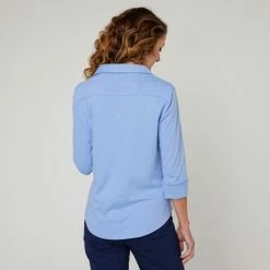 Savannah Classic Polo Dust Blue -Women's Clothing store online BP644748010 dust blue 2