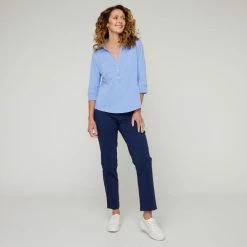 Savannah Classic Polo Dust Blue -Women's Clothing store online BP644748010 dust blue 3