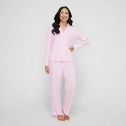 Sash & Rose Women's Bamboo Long Pant PJ Set Pink 11 Sash & Rose Women's Bamboo Long Pant PJ Set Pink -Women's Clothing store online BP644832004 pink