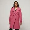 JB Jayson Brunsdon Jayson Brunsdon Longline Coat Rose -Women's Clothing store online BP644837001 rose 5