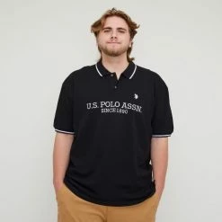 U.S. Polo Assn. Big Long Sleeve Polo Black 11 U.S. Polo Assn. Big Long Sleeve Polo Black -Women's Clothing store online BP645095010 black