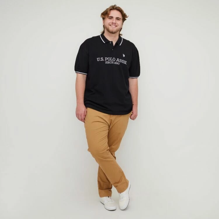 U.S. Polo Assn. Big Long Sleeve Polo Black 5 U.S. Polo Assn. Big Long Sleeve Polo Black - Image 3