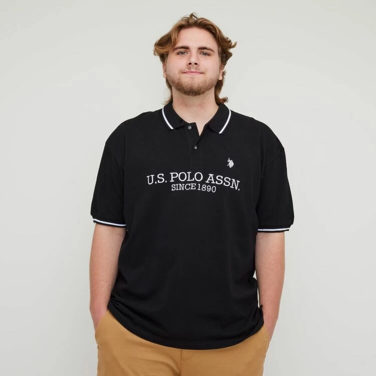 U.S. Polo Assn. Big Long Sleeve Polo Black 7 U.S. Polo Assn. Big Long Sleeve Polo Black - Image 5