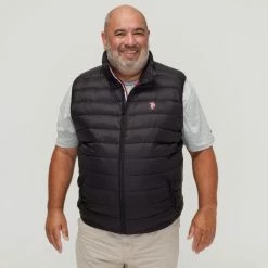 U.S. Polo Assn. Big Polyester Puffer Vest Black -Women's Clothing store online BP645096006 black