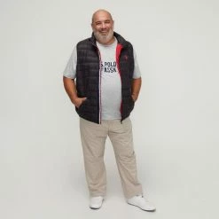 U.S. Polo Assn. Big Polyester Puffer Vest Black -Women's Clothing store online BP645096006 black 3