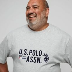 U.S. Polo Assn. Big Large Horse Logo T-Shirt Heather Grey 11 U.S. Polo Assn. Big Large Horse Logo T-Shirt Heather Grey -Women's Clothing store online BP645104006 hthr gry