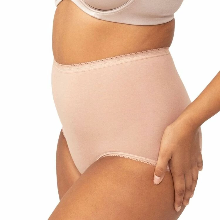 Sloggi Maxi Full Brief 2 Pack Beige & Navy 7 Sloggi Maxi Full Brief 2 Pack Beige & Navy - Image 5