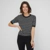 Khoko Smart Khoko Collection Clover Jacquard Knit Black & Ivory