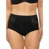 Nancy Ganz Women's Panache Power Lace Waisted Brief Black