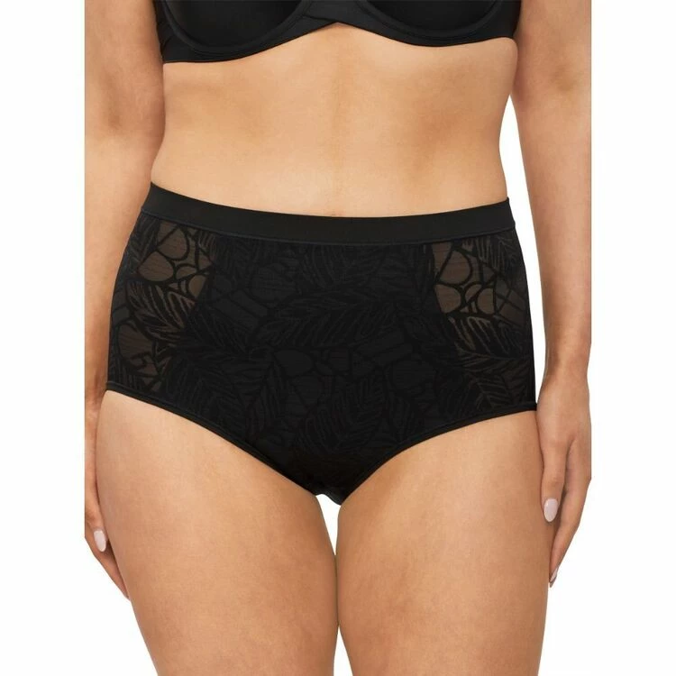 Nancy Ganz Women's Panache Power Lace Waisted Brief Black 3 Nancy Ganz Women's Panache Power Lace Waisted Brief Black